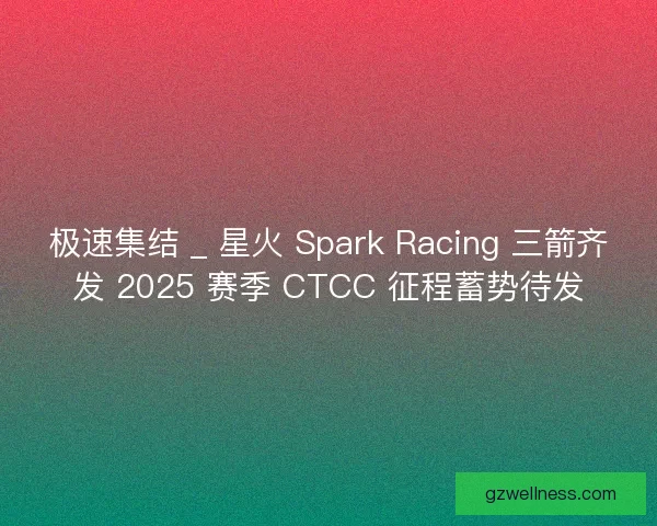 极速集结 _ 星火 Spark Racing 三箭齐发 2025 赛季 CTCC 征程蓄势待发