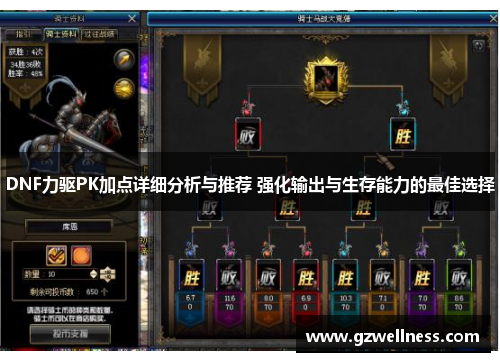DNF力驱PK加点详细分析与推荐 强化输出与生存能力的最佳选择